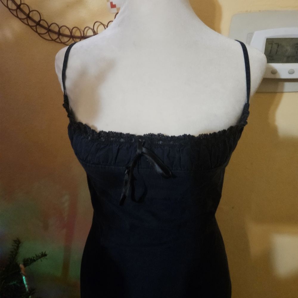 united colors of benetton Y2k Vintage Navy Blue Dress  Small - Picture 2 of 5